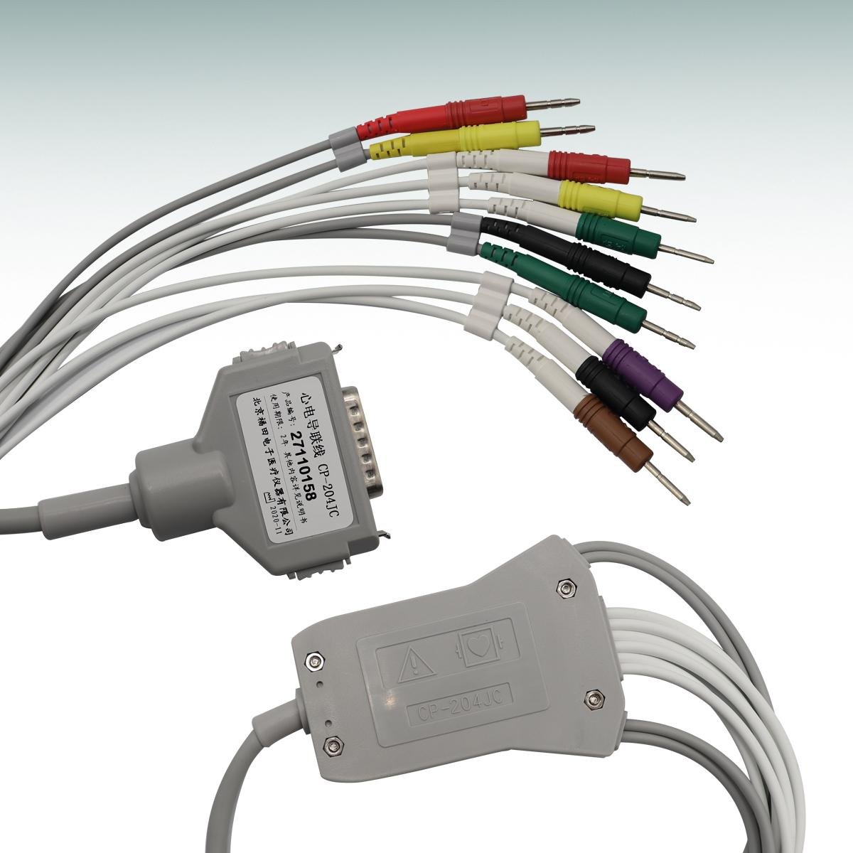Fukuda cable leadwires for ECG machine 27110158 CP-204JC 15 pin ecg leadwire 3