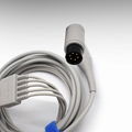 邁瑞原裝6針5導一體扣式心電導聯線纜EA6151B除顫型AHA 3