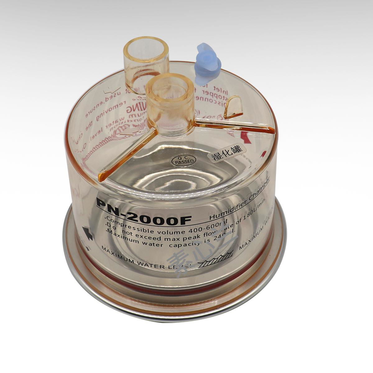 廣東鴿子醫用呼吸器濕化罐加濕器加溫加熱濕化瓶PN-2000F/FA 2
