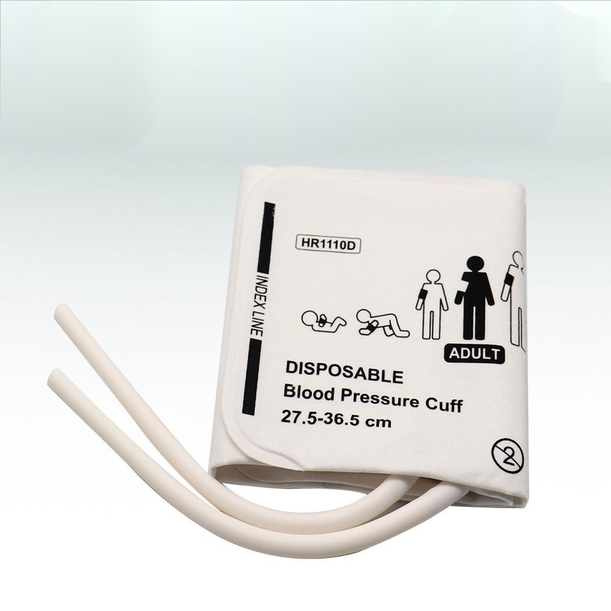 Double tubes medical reusable or disposable blood pressure cuff HR1110 5