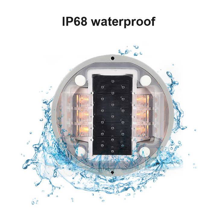 Ip68 Waterproof Solar Led Road Marker Light Traffic Warning Light 4