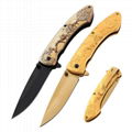 Factory custom hot selling beautiful 3D pattern handle 3CR13 blade folding knife