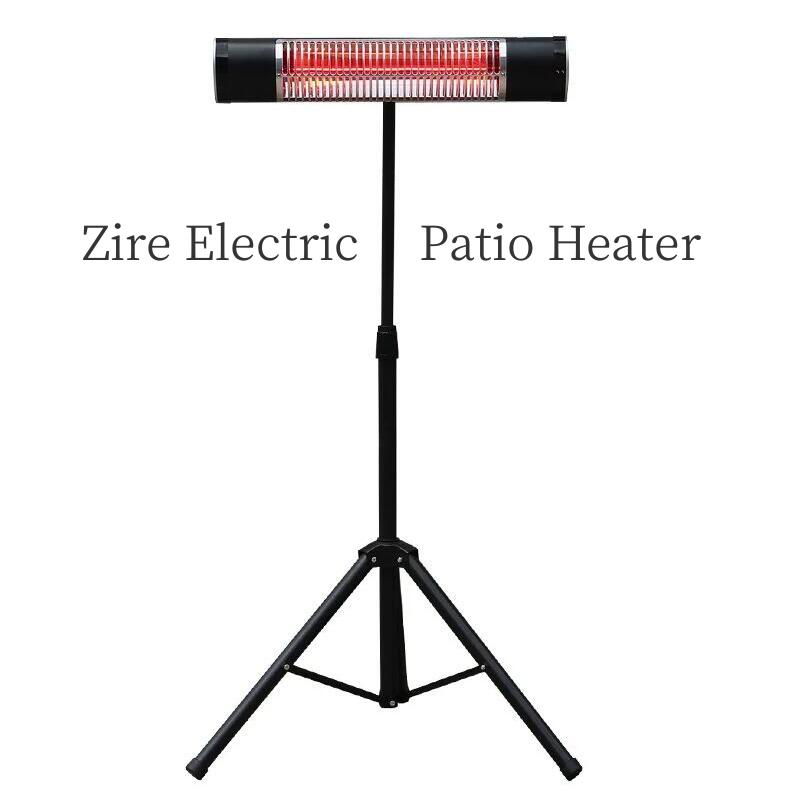 1500W Electric Outdoor Patio Heater with Tripod and Timer 2