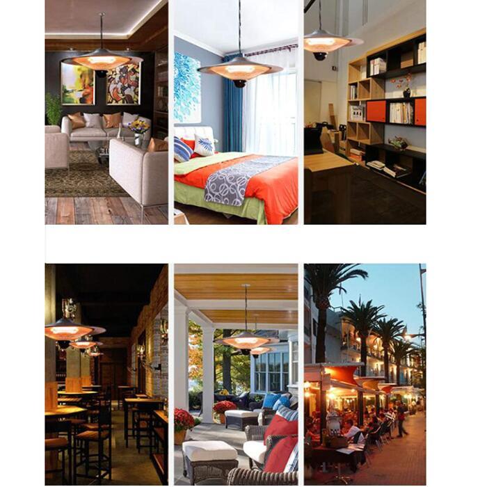 700W Electric Outdoor Patio Heater for Coffee Restaurant Bar 5