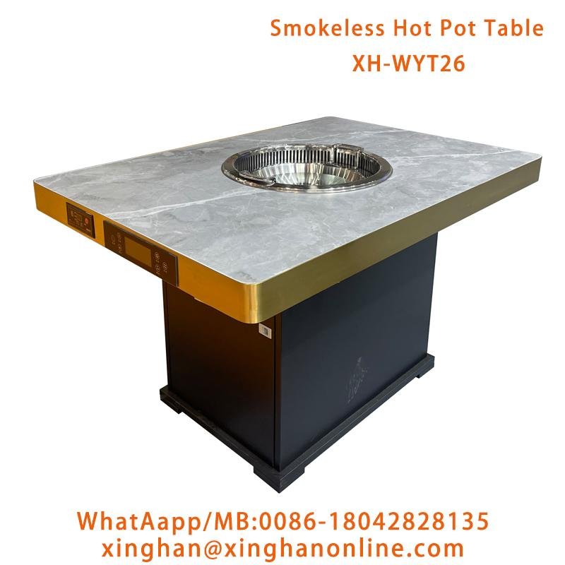 Newest Smokeless Hot Pot Table For Restaurant - Xinghanonline