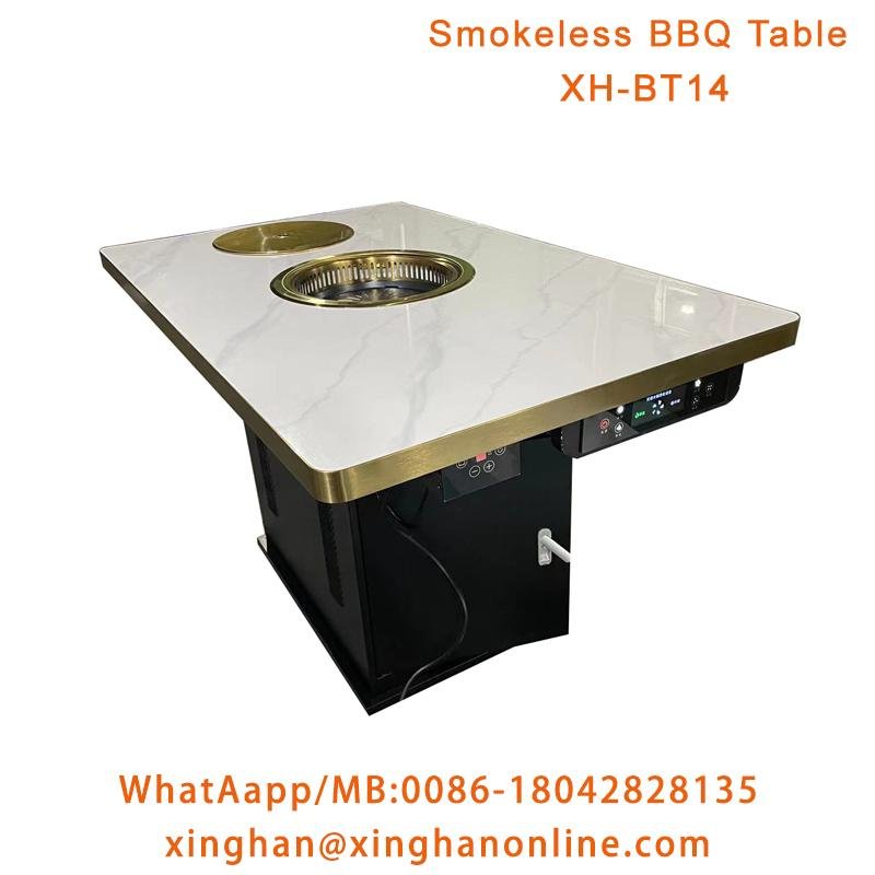 Newest Smokeless BBQ Table For Restaurant - Xinghanonline