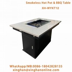 UL Certified Smokeless Hot Pot & BBQ Table For Sale - Xinghanonline