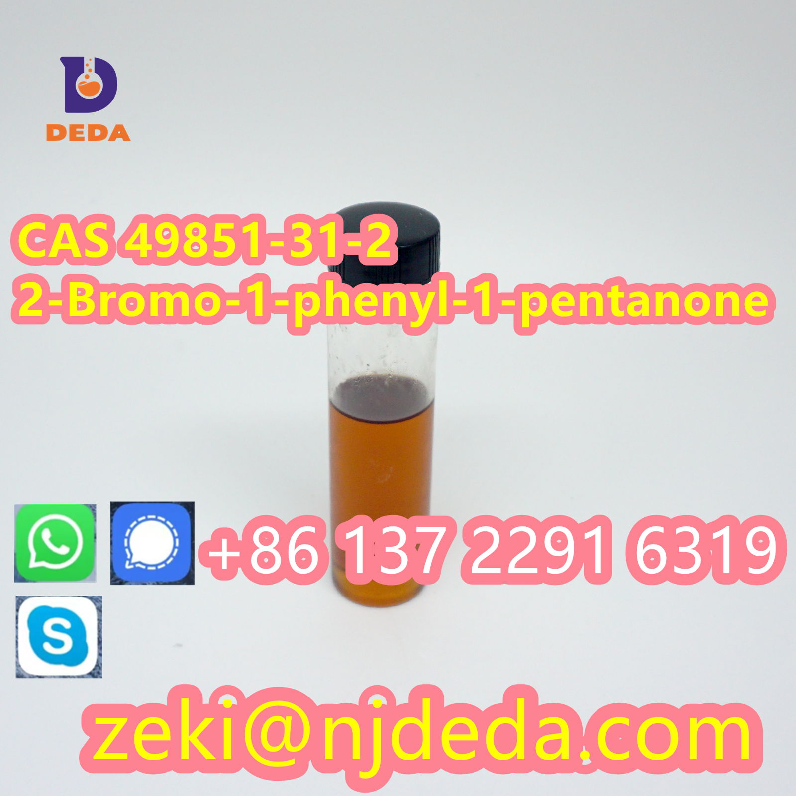 China Manufacturer CAS 49851-31-2 2-Bromo-1-phenyl-1-penta