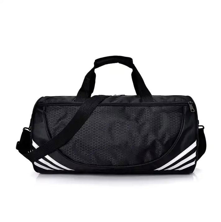 Custom Heavy Duty Large Fitness Travel Duffle Bag Waterproof Black Nylon Mens Sp 3