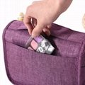 Portable Water-Resistant Hanging Travel Toiletry Bag for Women Large Capacity PU