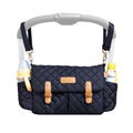 Black Baby Hanging Stroller Organizer Custom Travel Stroller Diaper Bag with Cup