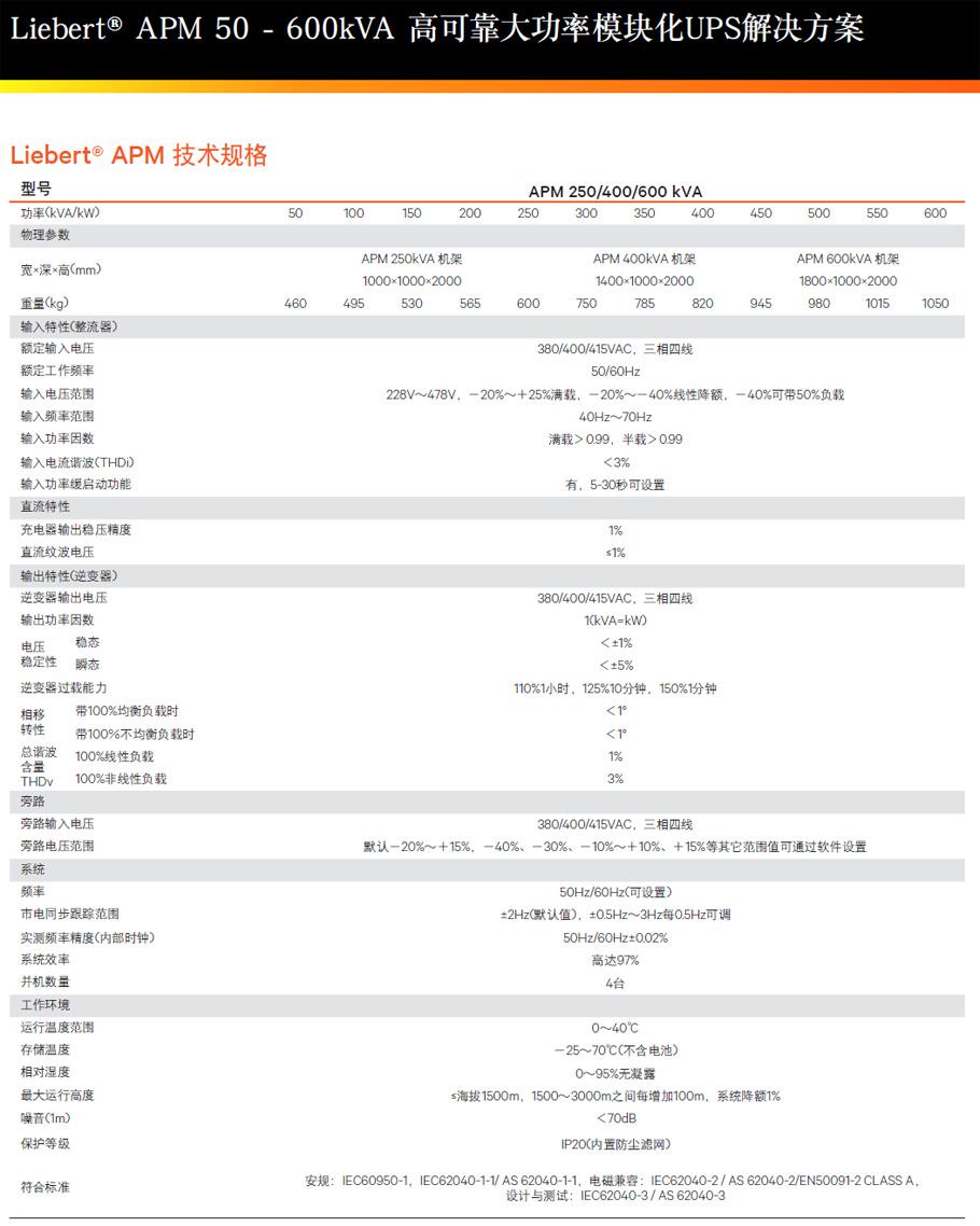 维谛Liebert APM150kVA 智能模块化UPS 机房空调 UPS不间断电源 4