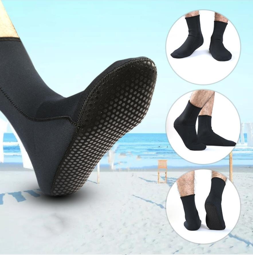3mm Collapsible Durable Aqua Diving Swimming Surfing Beach Neoprene Sock Shoes 3