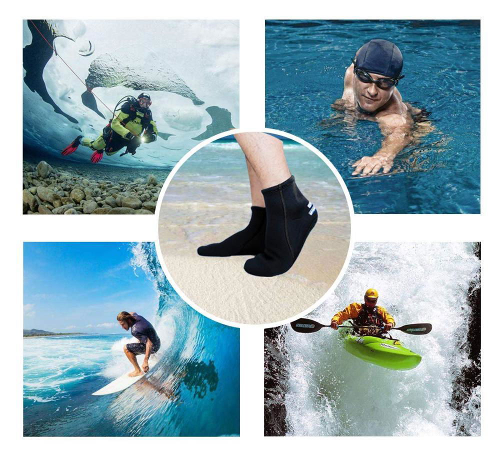 3mm Collapsible Durable Aqua Diving Swimming Surfing Beach Neoprene Sock Shoes 4