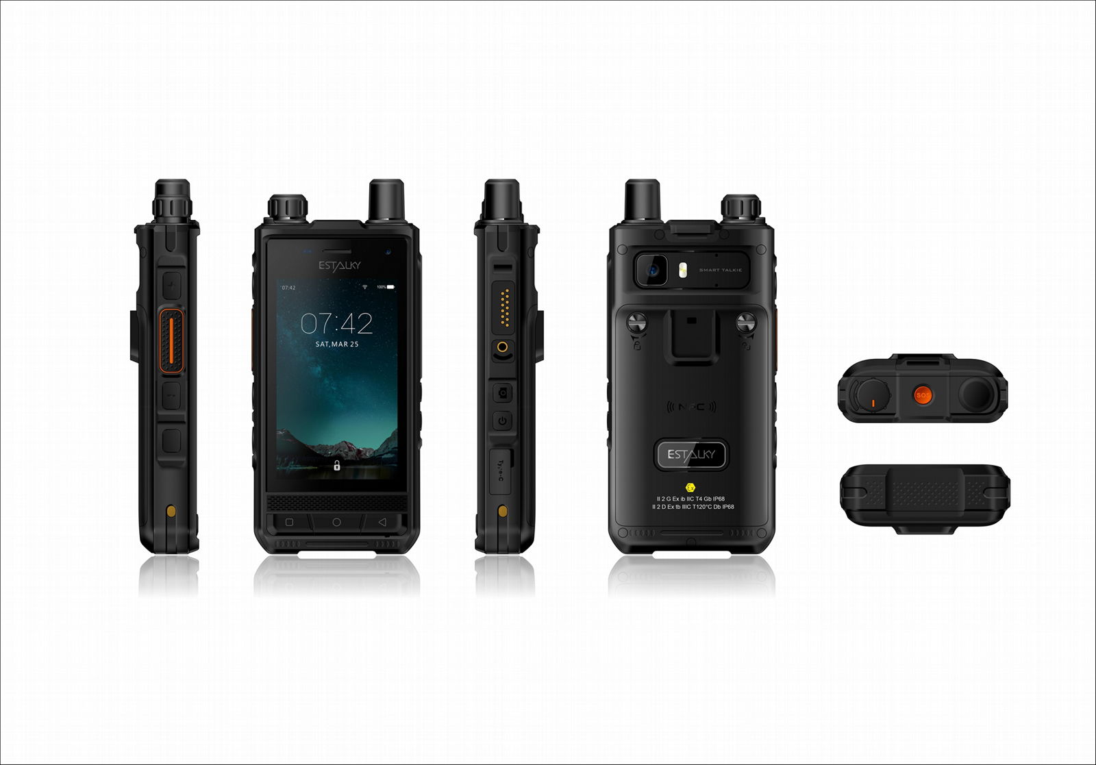 Handheld Android Device Ptt Push to Talk Phone Smart Walkie Talkie Two Way Radio 2