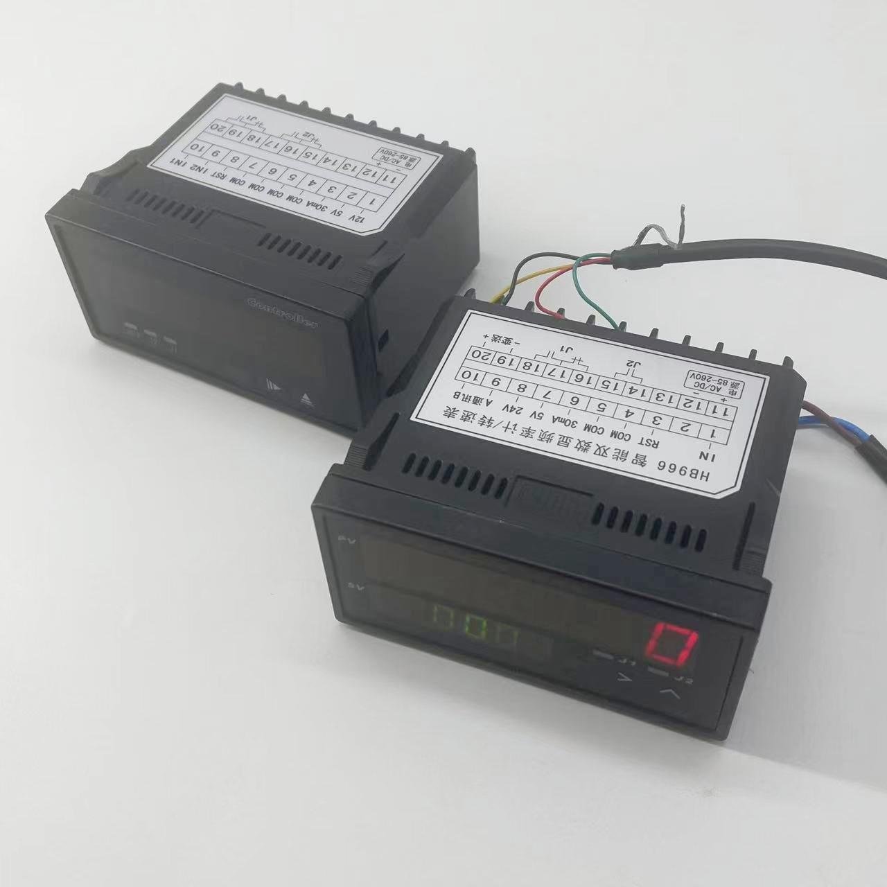 雙6位LED顯示屏485/4-20mA接口連接傳感器顯示距離、速度編碼器數顯表