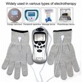 High Quality Grey Silver Tens Conductive Gloves for use with Tens Unit Device  