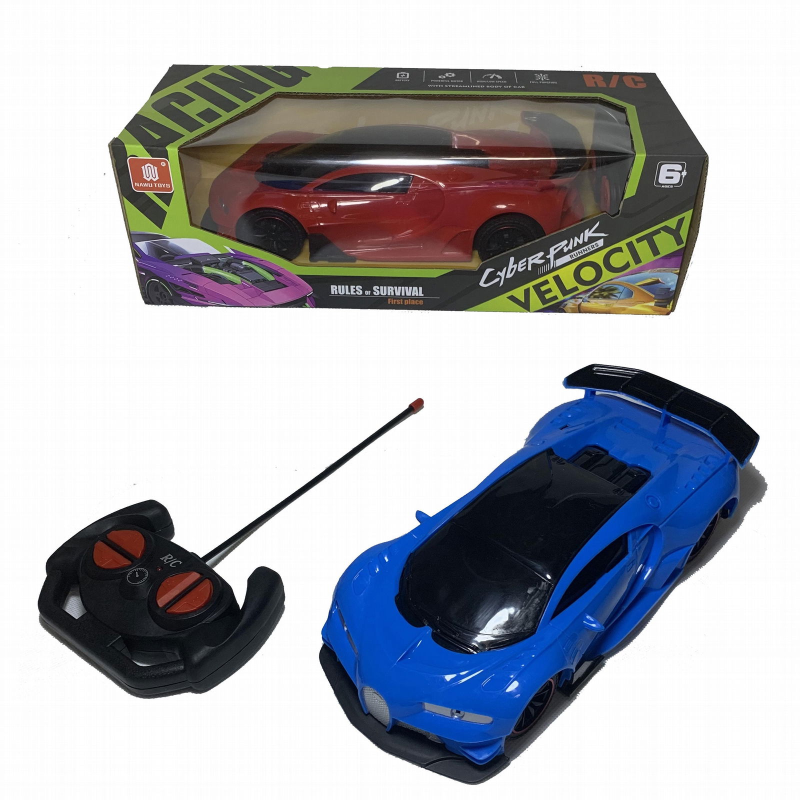  Share to  Nawu Toys 1:16 RC Racing Stimulated Cars Remote 2.4G 4 Channel Radio  3