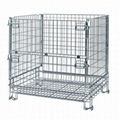 Foldable wire mesh pallet box 2