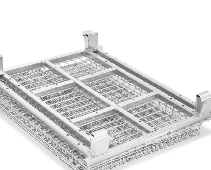 Foldable wire mesh pallet box 5