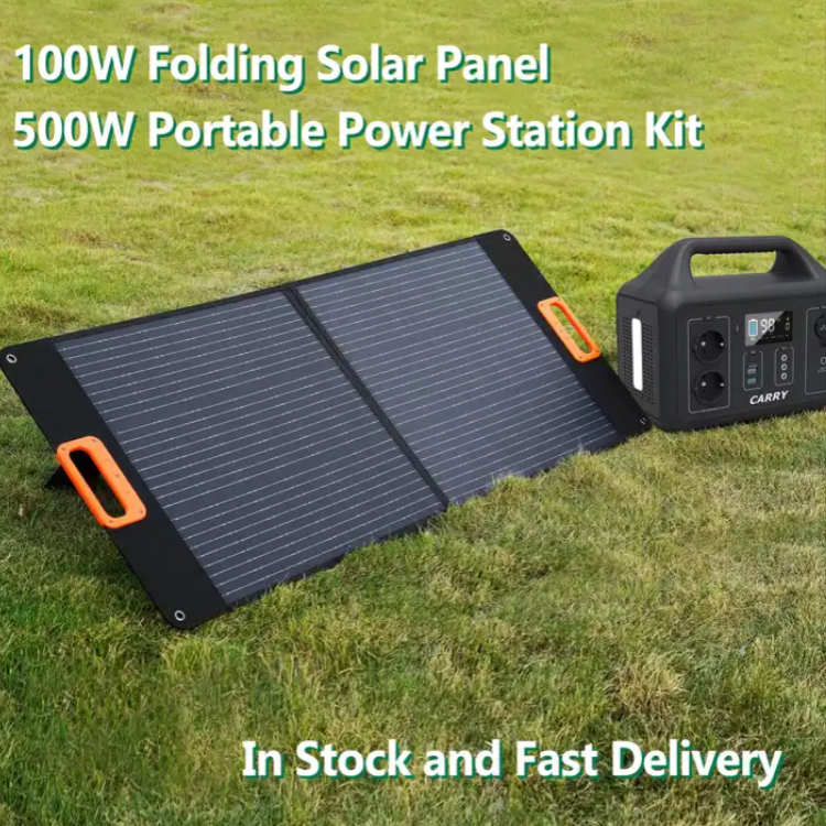 100 Watt Foldable solar blanket Portable Solar Panels for outdoor 2