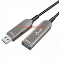 Fiber Optic USB 3.1 AOC-Active Optical Cable,Gen-2,10Gbps,AM to AF,100m