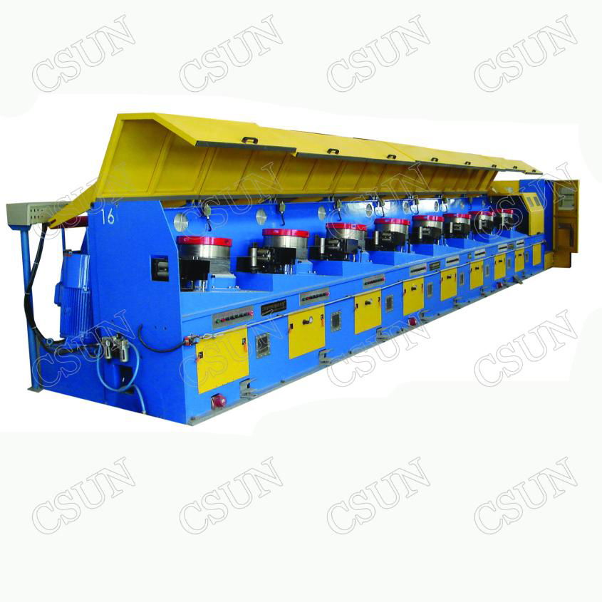 Straight line wire drawing machines