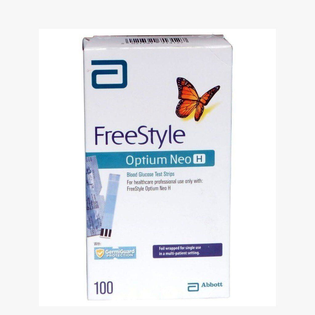 Abbott Freestyle Optium Neo H Blood Sugar 100 Test Strips