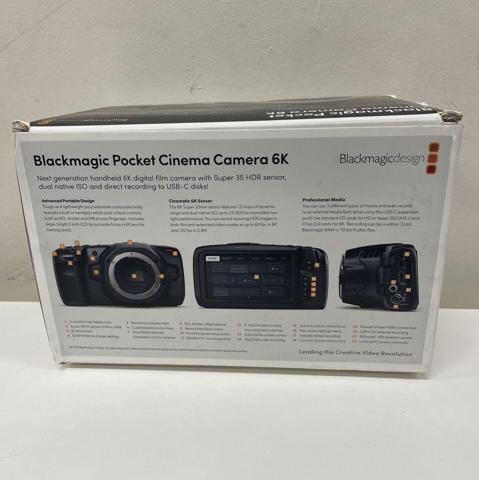 100% New Blackmagic Design Pocket Cinema Camera 6K Pro Bundle 2