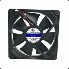 12025 DC 12V 24V 48V Sleeve Bearing  Brushless  Fan