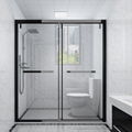 Customized integrated glass partition bathroom Factory Aluminium Shower Room 1