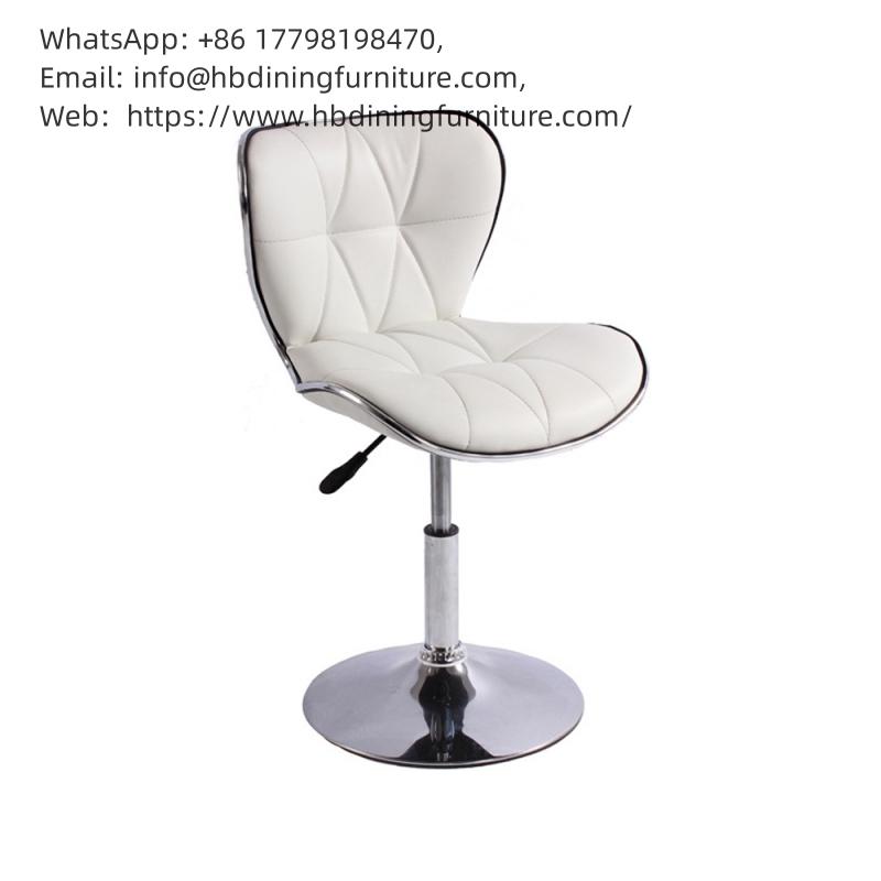 360 Degree Swivel PU High Stool with Backrest for Home DC-U62S