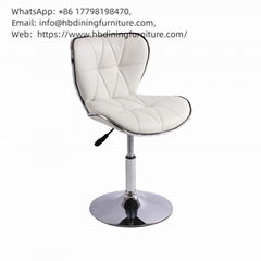 360 Degree Swivel PU High Stool with Backrest for Home DC-U62S