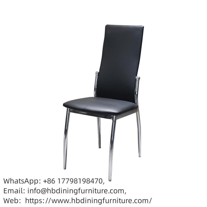 High Back Leather Iron Leg Conference Chair DC-U23
