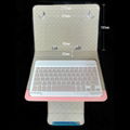 11" Multi languages avail wireless keyboard leather case with keyboard 7"-12"