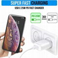 25W Super Fast Charger Travel Power Adapter Mobile Phone Wall Charger EU US 25W  2