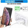 25W Super Fast Charger Travel Power Adapter Mobile Phone Wall Charger EU US 25W 