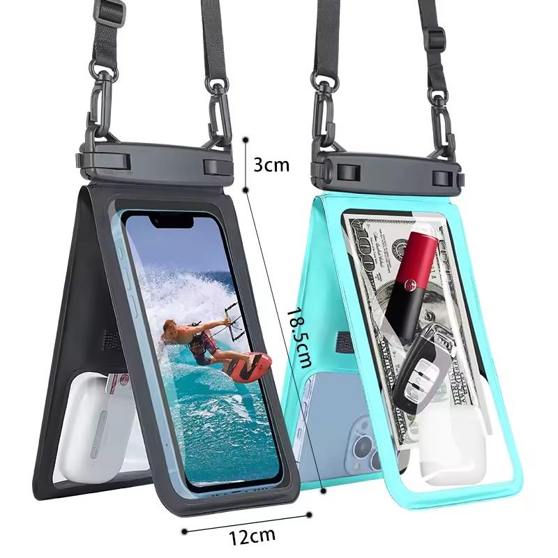 Large Capacity Waterproof Mobile Phone Bag Beach Surfing Diving Travel IPX8