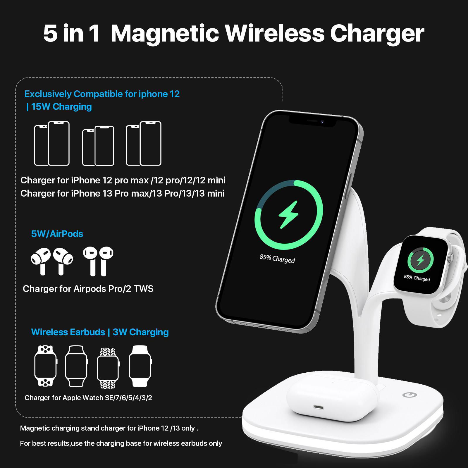 Fast Charge Durable Using Various Phone Wireless Charger 3 in 1 Wireless adapter 3