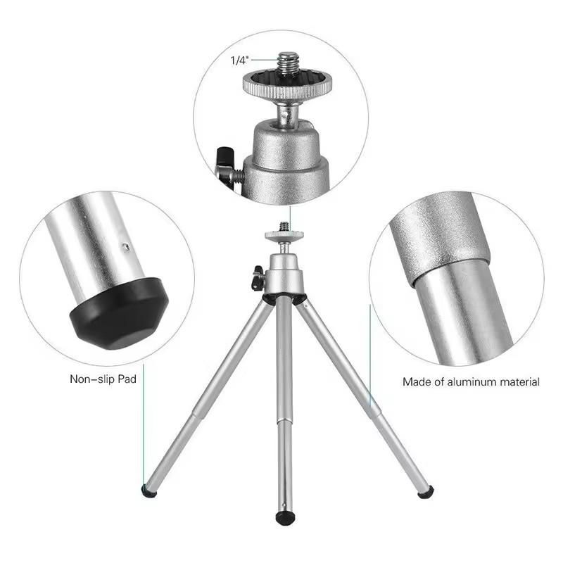 Mini Table Tripod for Phone Smartphone Mini Tripod for Mobile Camera with Clip 4