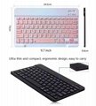 2 in 1 Wireless Keyboard and Mouse Mini Rechargeable Spanish Keyboard With Mouse 6