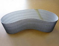 Mesh sand cloth belt -S/C carbonized