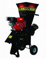 7HP Petrol 208cc Electric Start Garden Wood Mulcher/Chipper 1