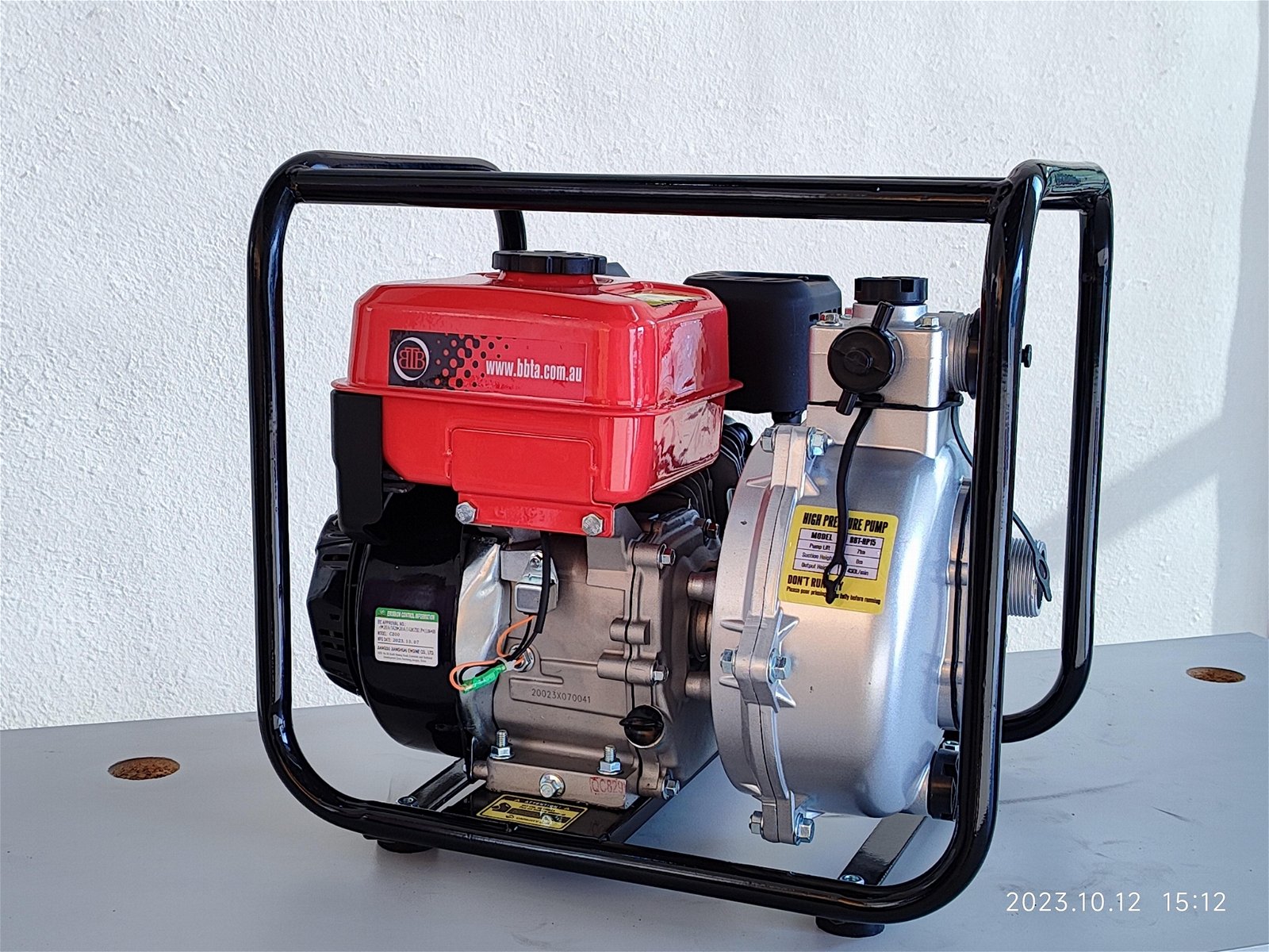 1.5" Petrol High Pressure Twin Impeller Fire water pump 2