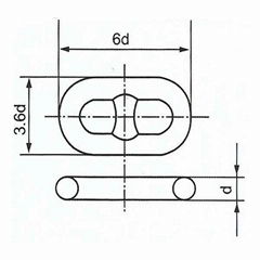 Grade U1 U2 U3 Stud Link Anchor Chain Common Link