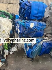 HDPE Scrap For Sale, HDPE drum bale, scrap plastic supplier, hdpe milk bottle