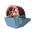 Wheel sand washing machine 1