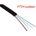 12core outdoor drop fiber optical cable with steel