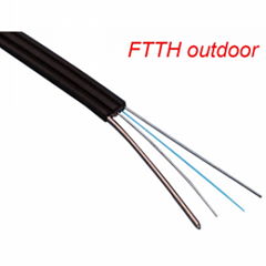 12core outdoor drop fiber optical cable with steel