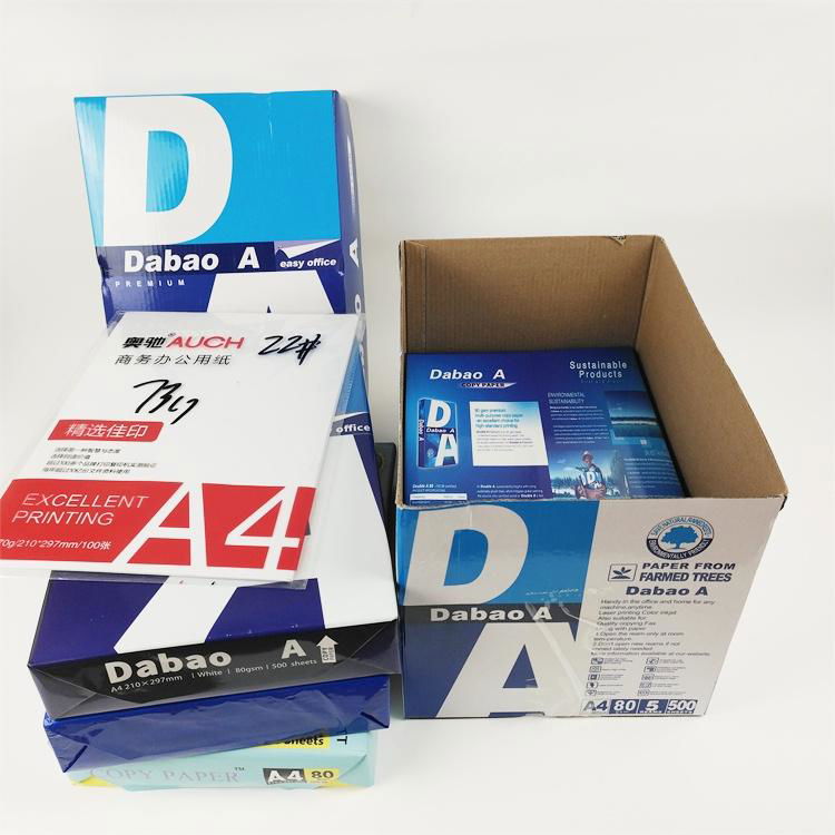 Factory price custom double a4 paper 70gsm 75gsm 80gsm A4 paper printer paper 5